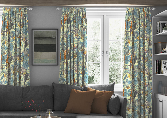 Rain Forest, Henna - Made to Measure Curtains - Image 3